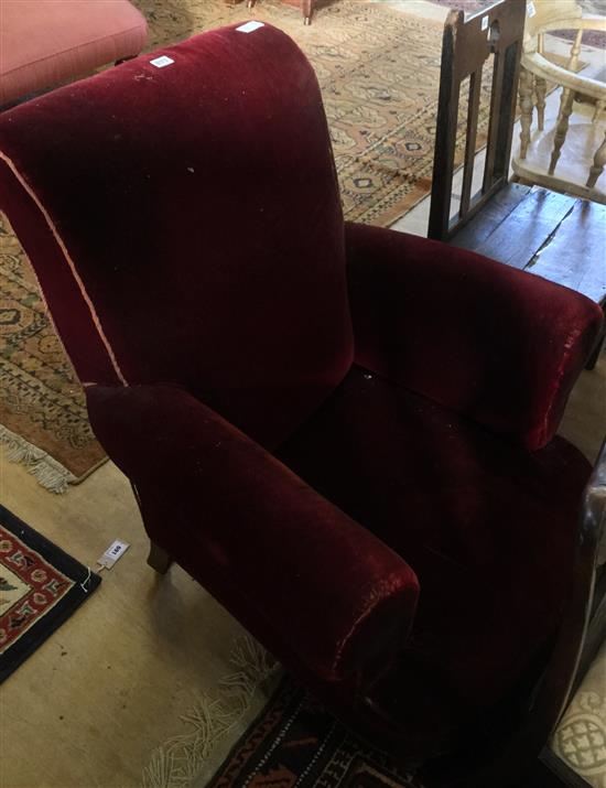 Upholstered armchair